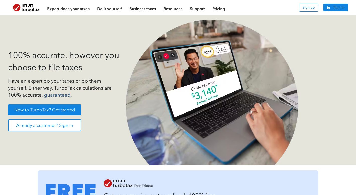 TurboTax Website