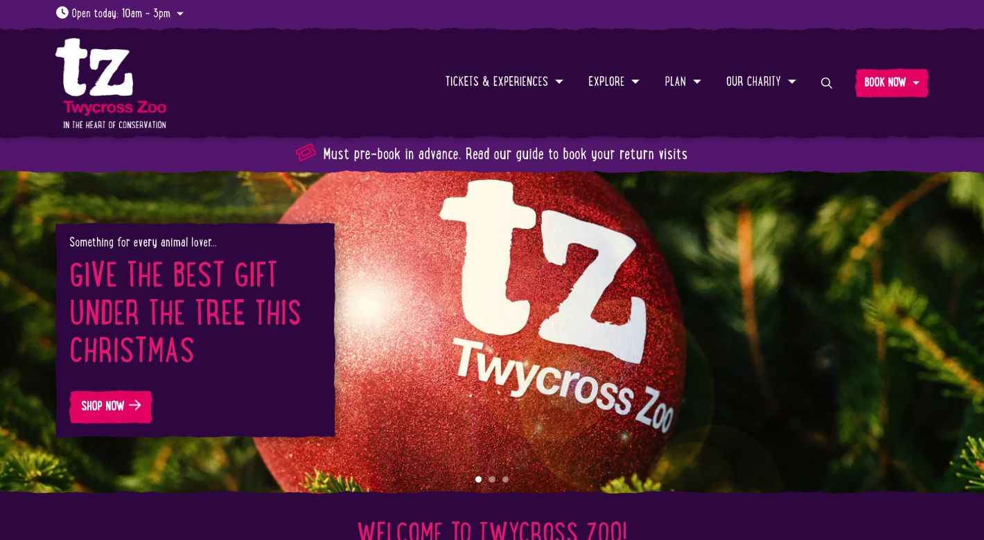 Twycross Zoo Website