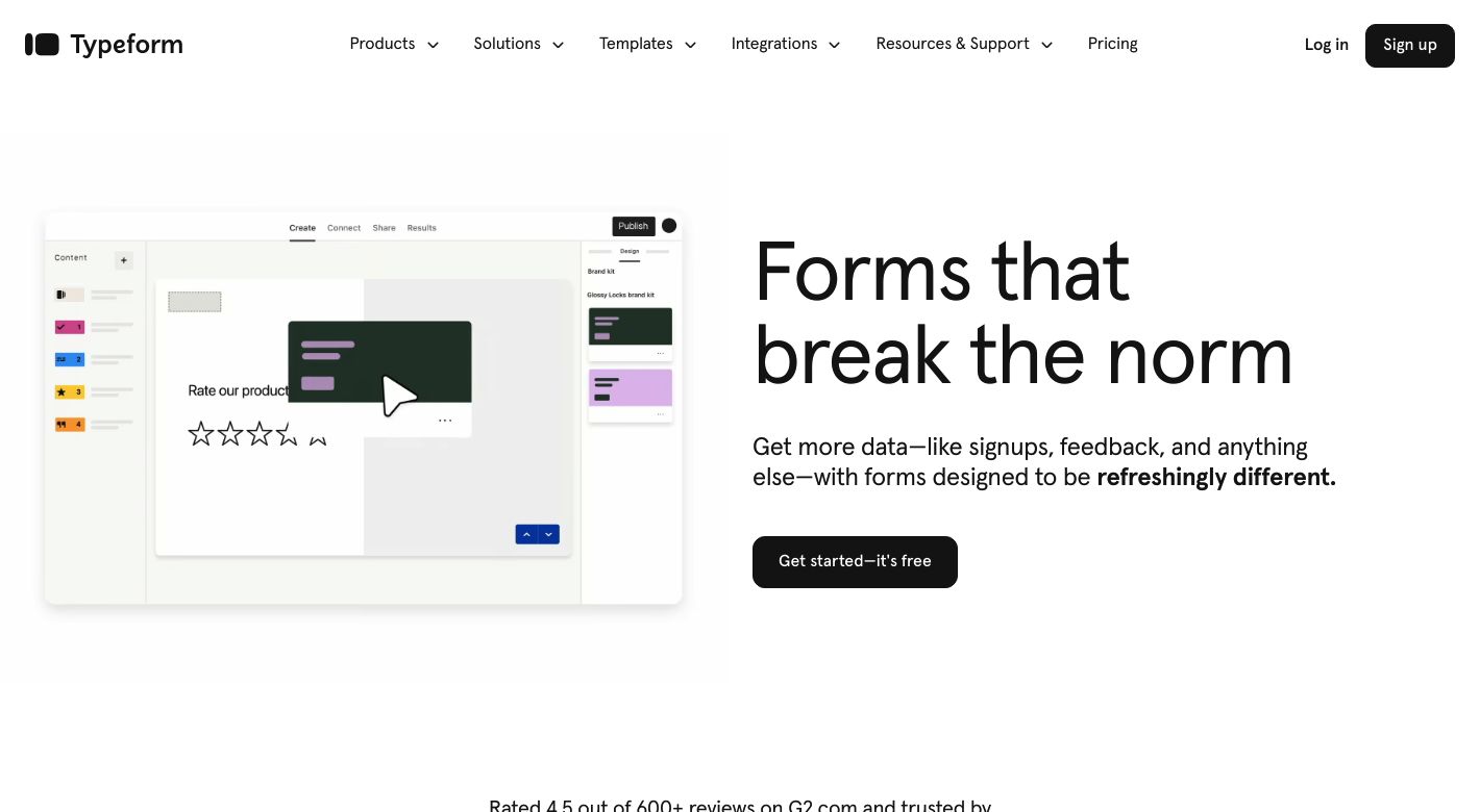 Typeform Website