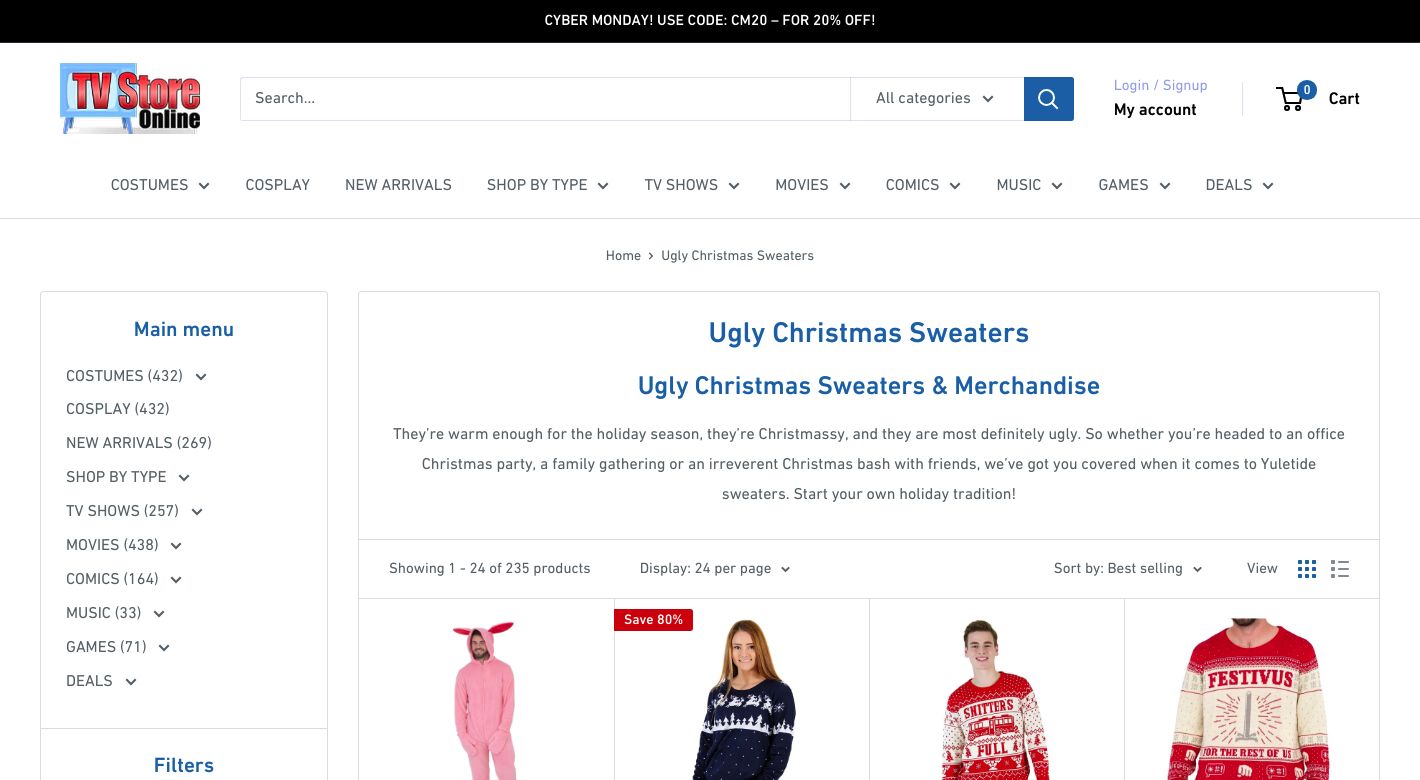 Ugly Christmas Sweater Website