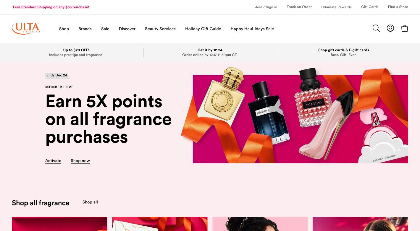 Ulta Website