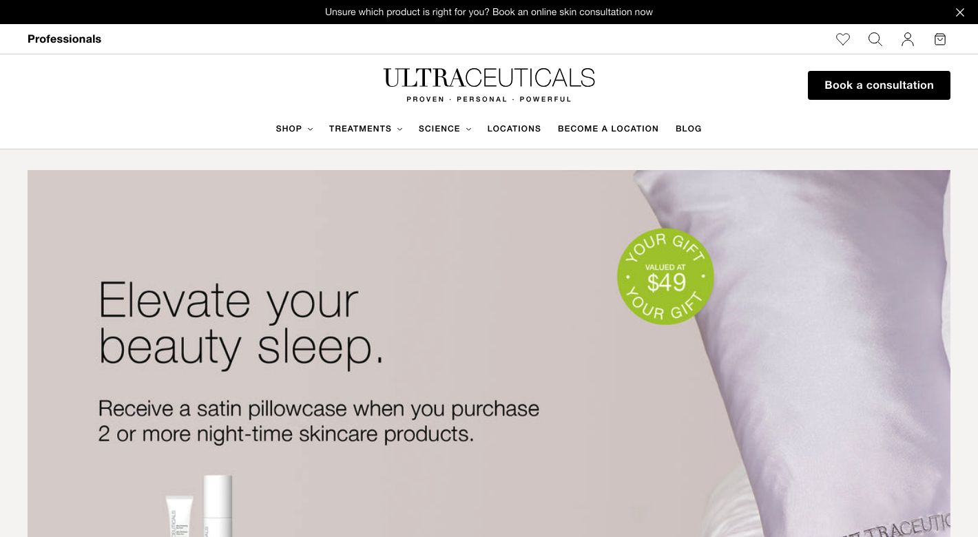 Ultraceuticals Website