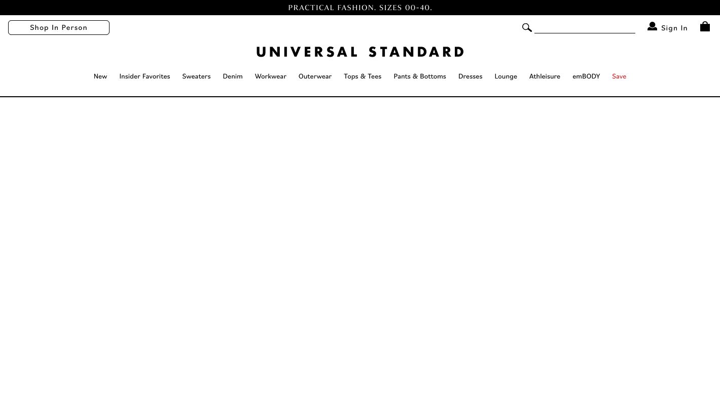 Universal Standard Website