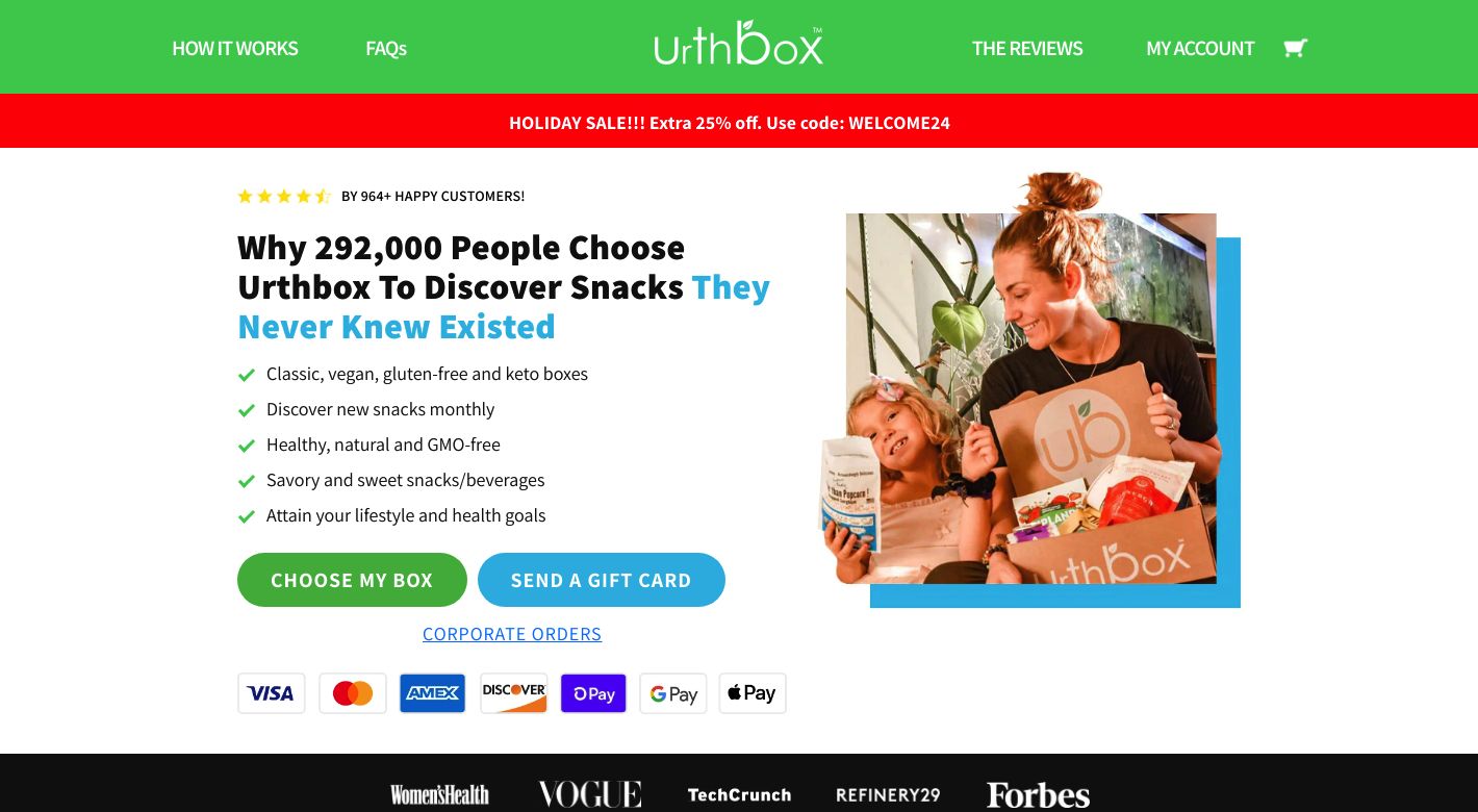 UrthBox Website