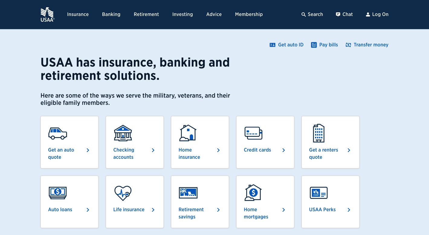 USAA Website