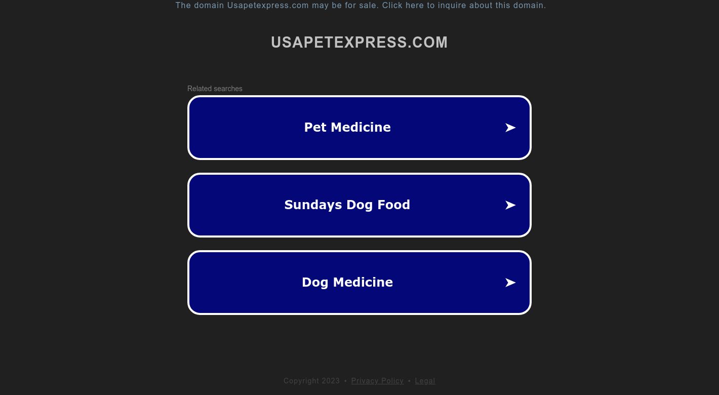 UsaPetExpress Website