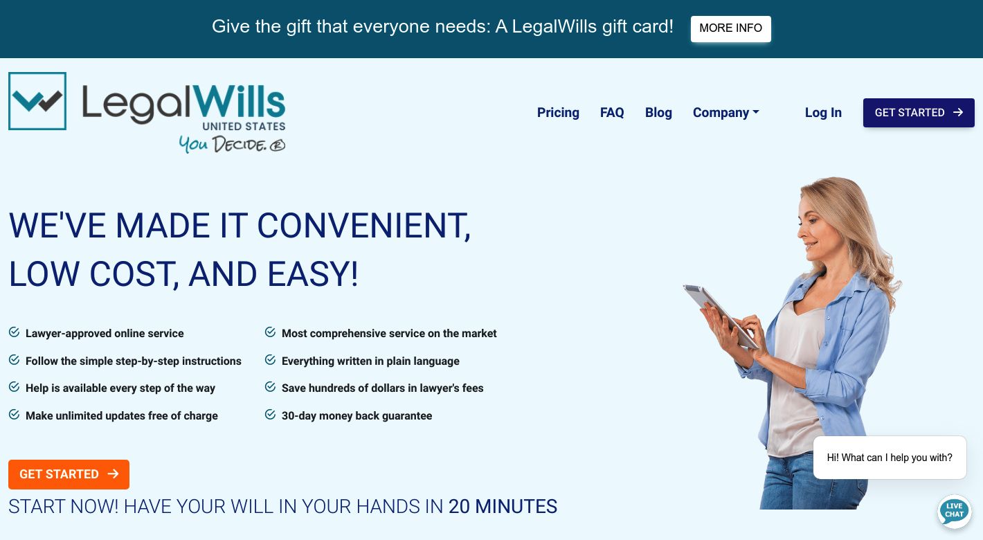 USLegalWills.com Website