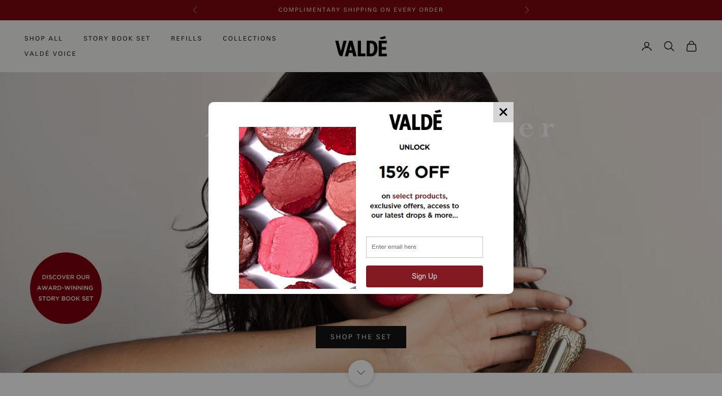 Valde Beauty Website