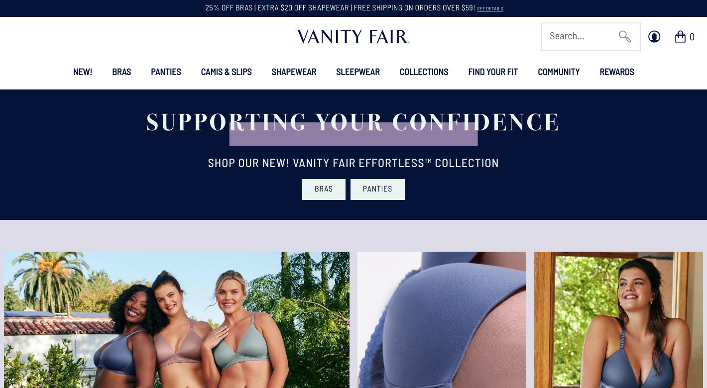 Vanity Fair Lingerie Website