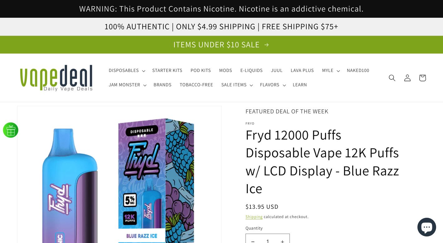 Vapedeal Website