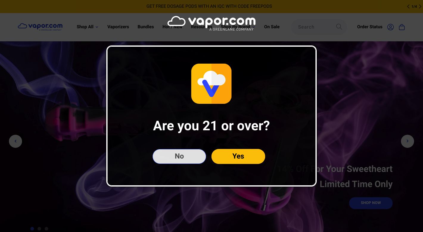 vapor.com Website