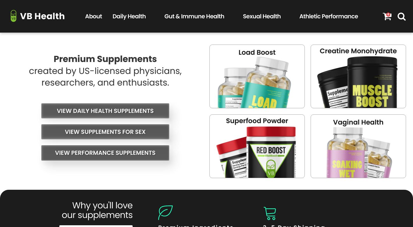 VB Health Website