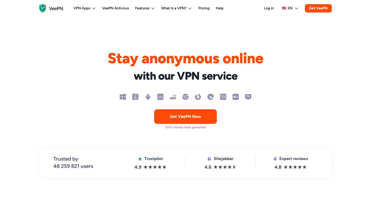 VeePN Website