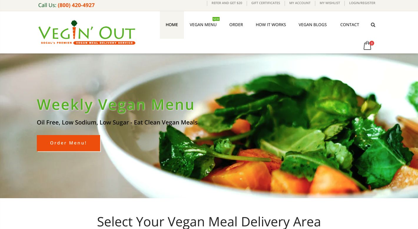 Vegin' Out Website