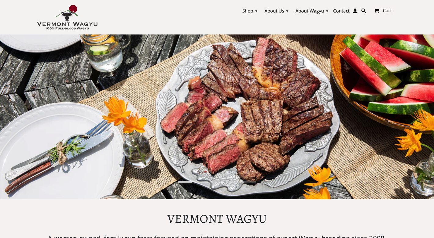 Vermont Wagyu Website