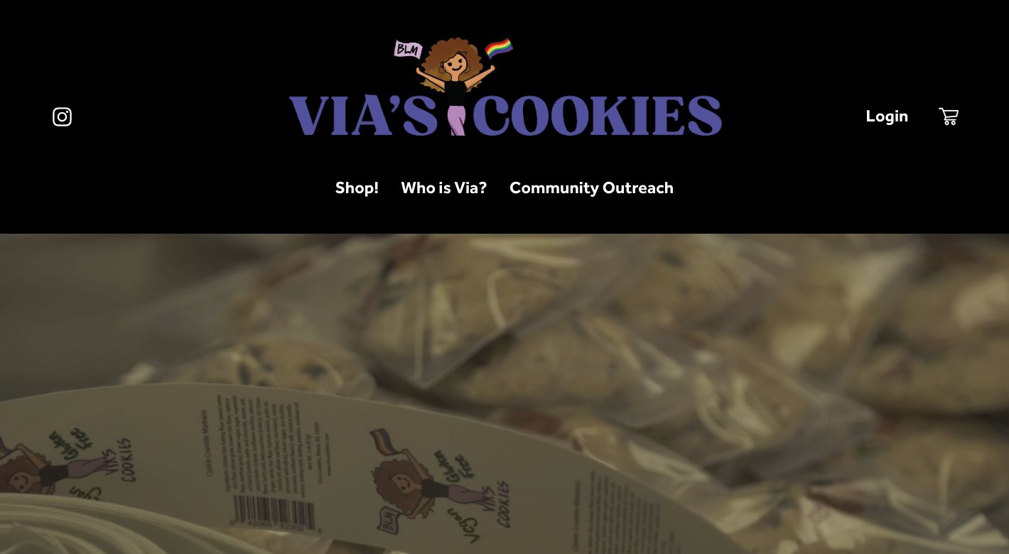 Via's Cookies Website