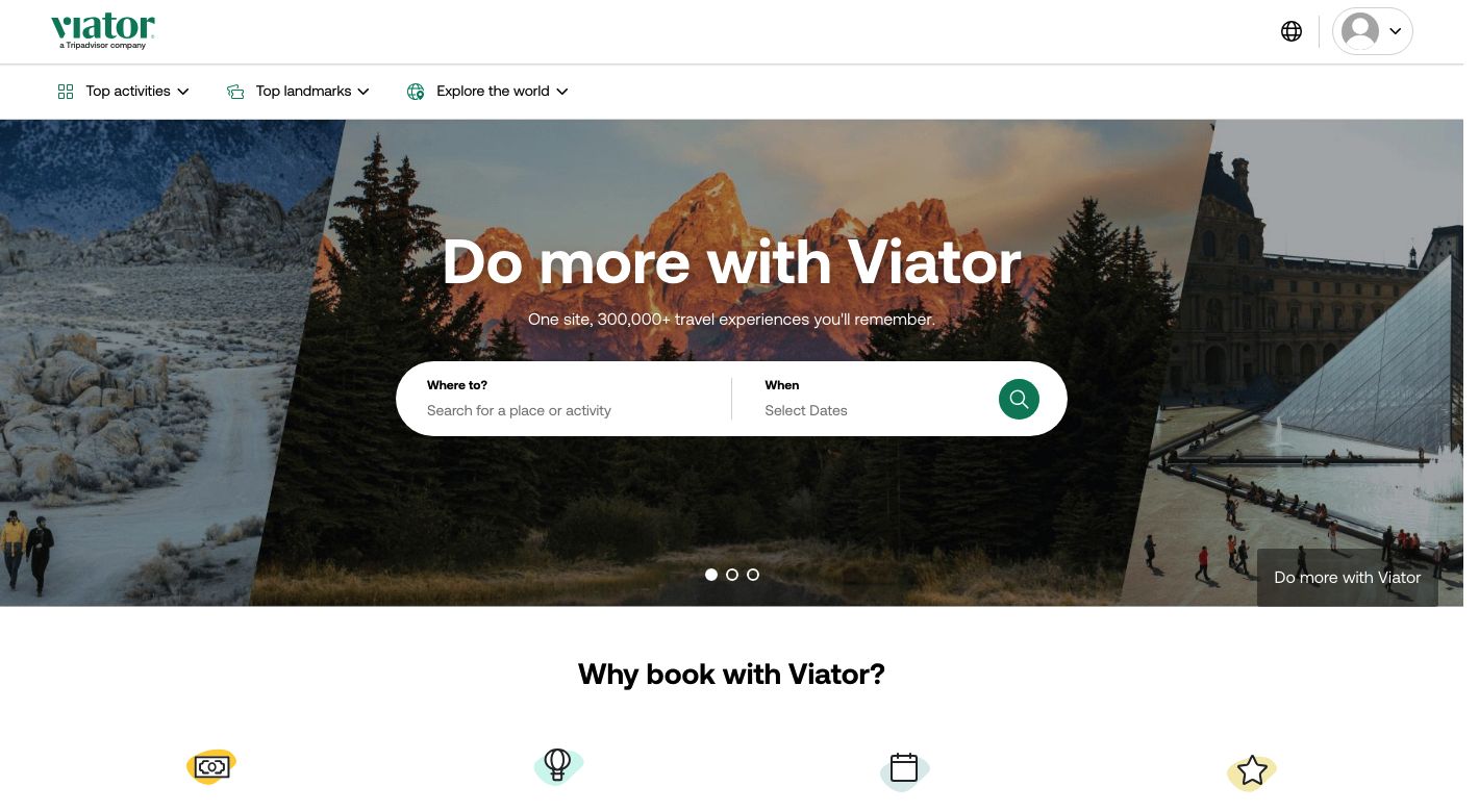 Viator Website