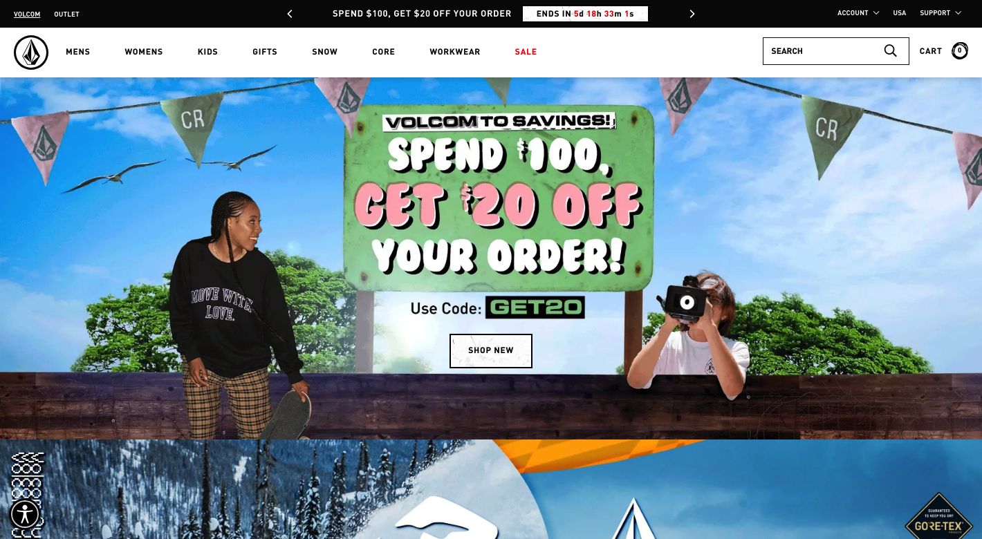 Volcom Website