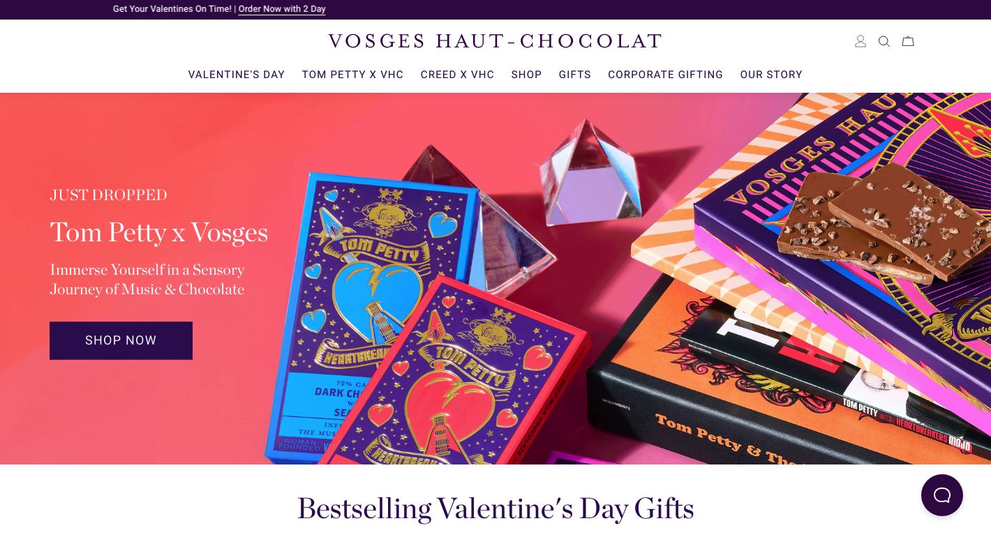 Vosges Chocolate Website