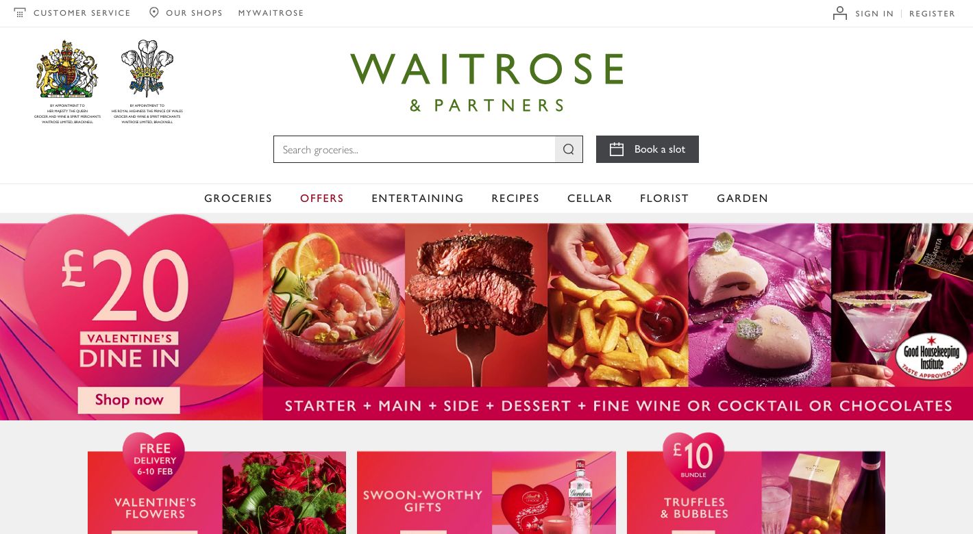 Waitrose Website