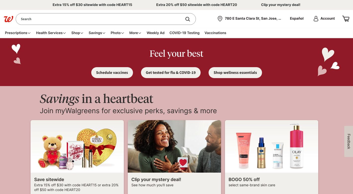 Walgreens Website