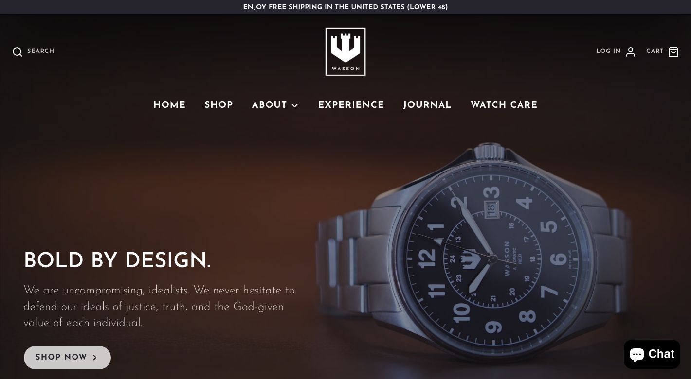 Wasson Watch Co. Website