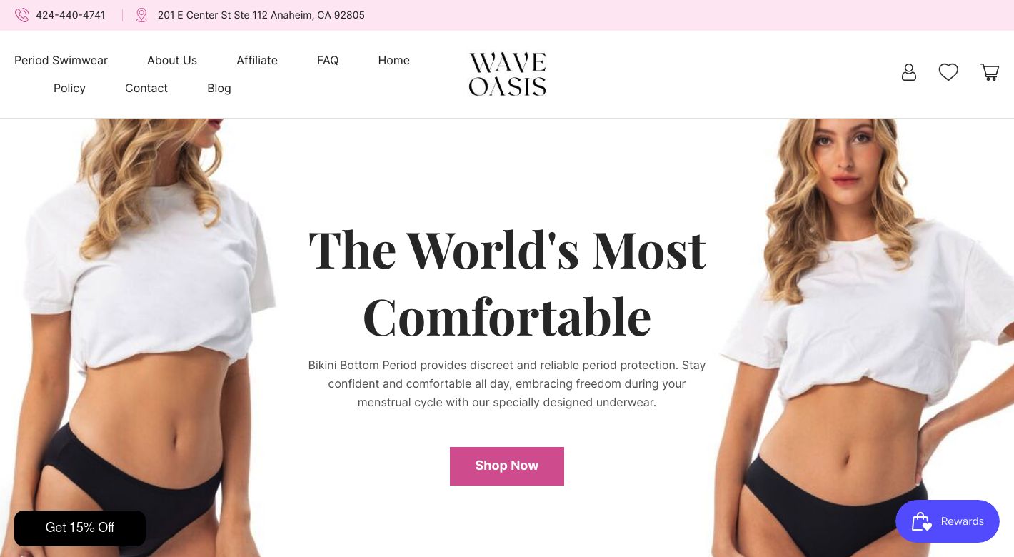 Wave Oasis Website