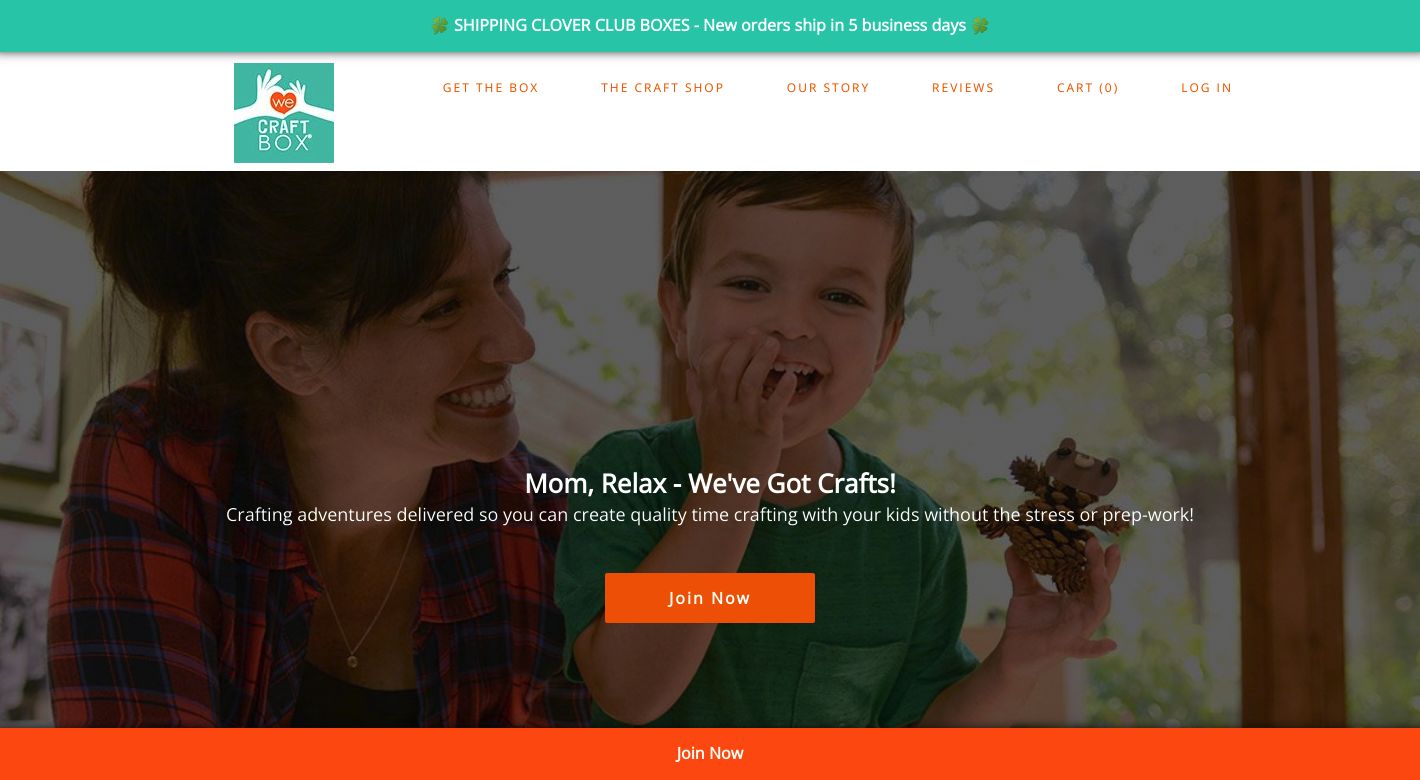 We Craft Box Website