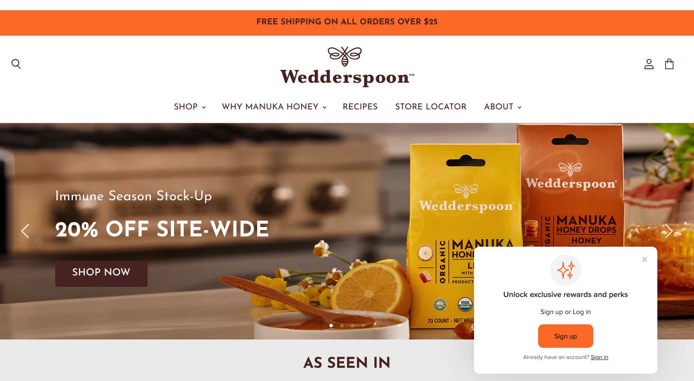 Wedderspoon Organic Website