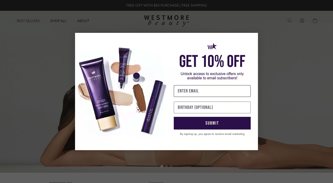 Westmore Beauty Website