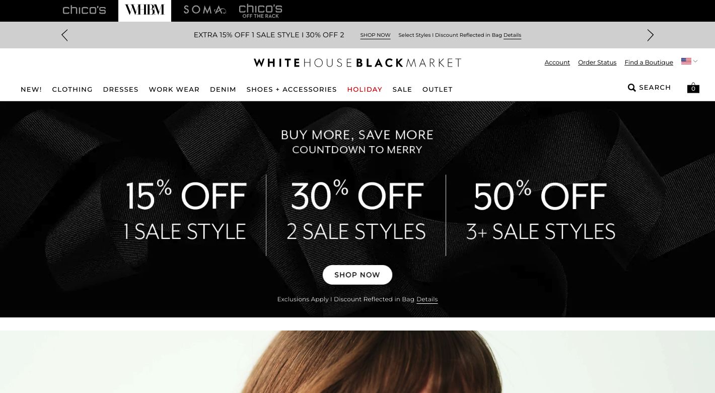 White House Black Market Website