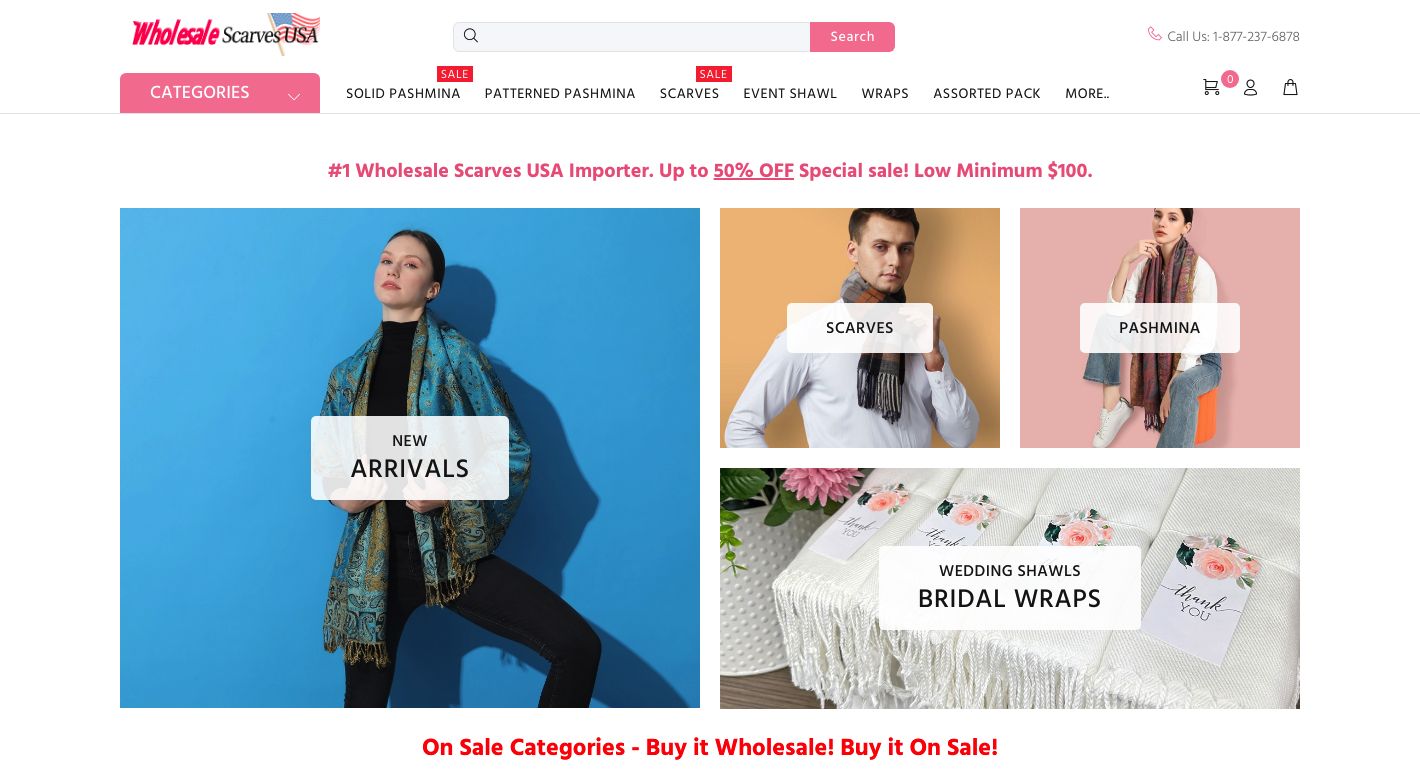 Wholesale Scarves Website