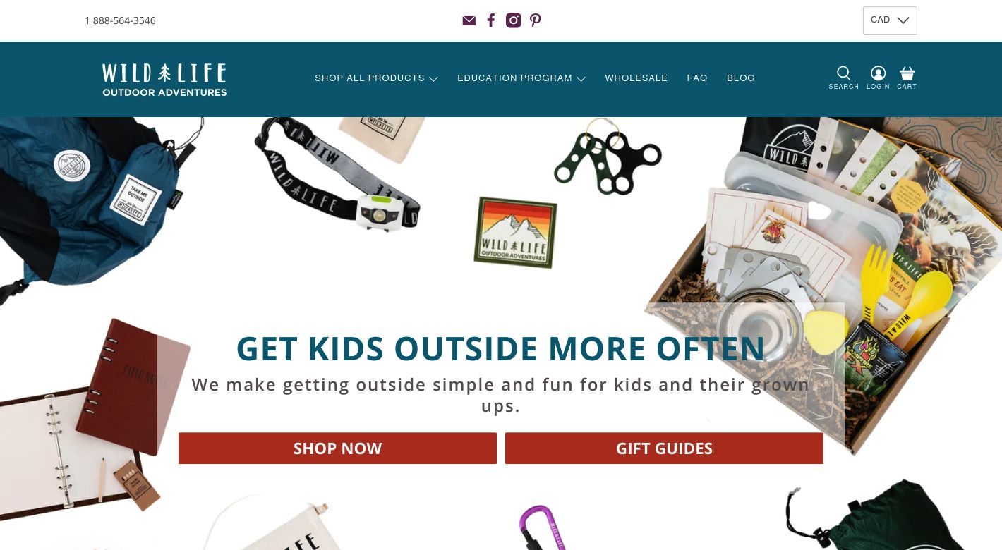 Wild Life Adventures Website