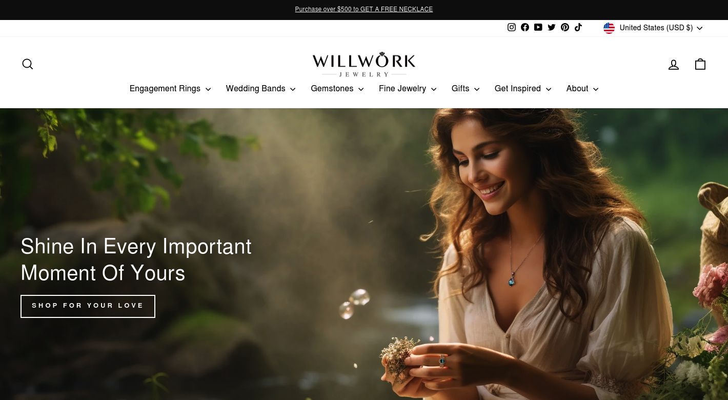 Willwork Jewelry Website