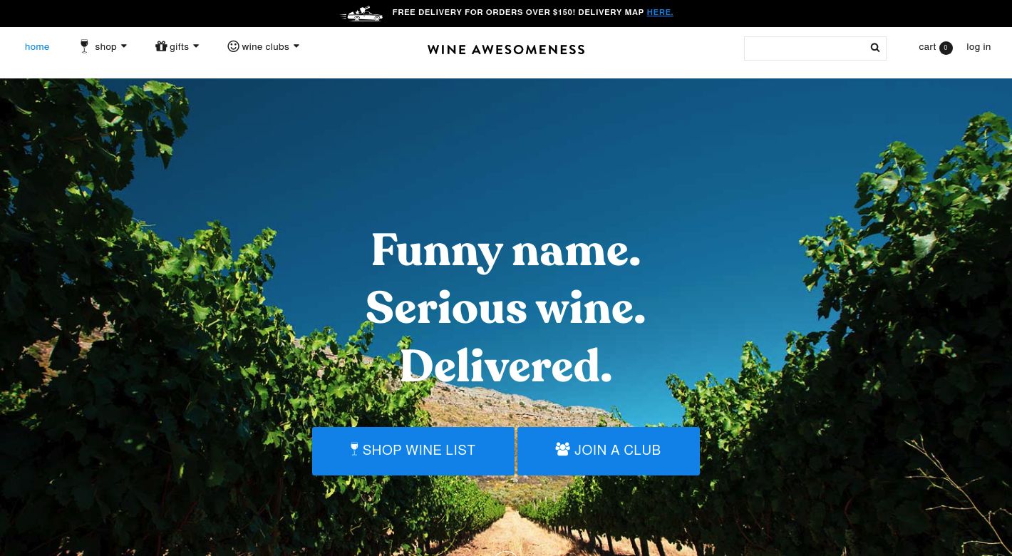 Wine Awesomeness Website