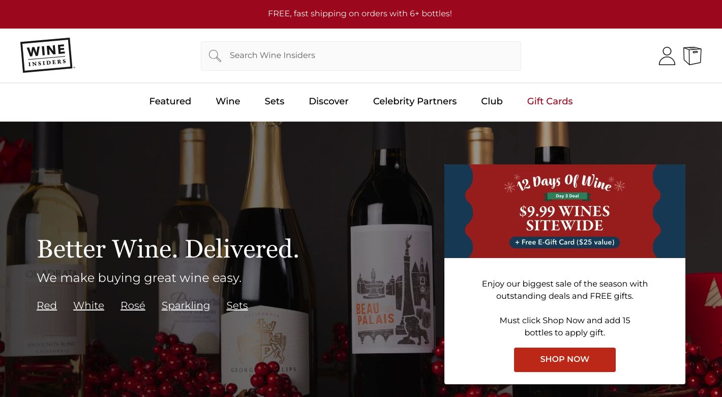 Wine Insiders Website