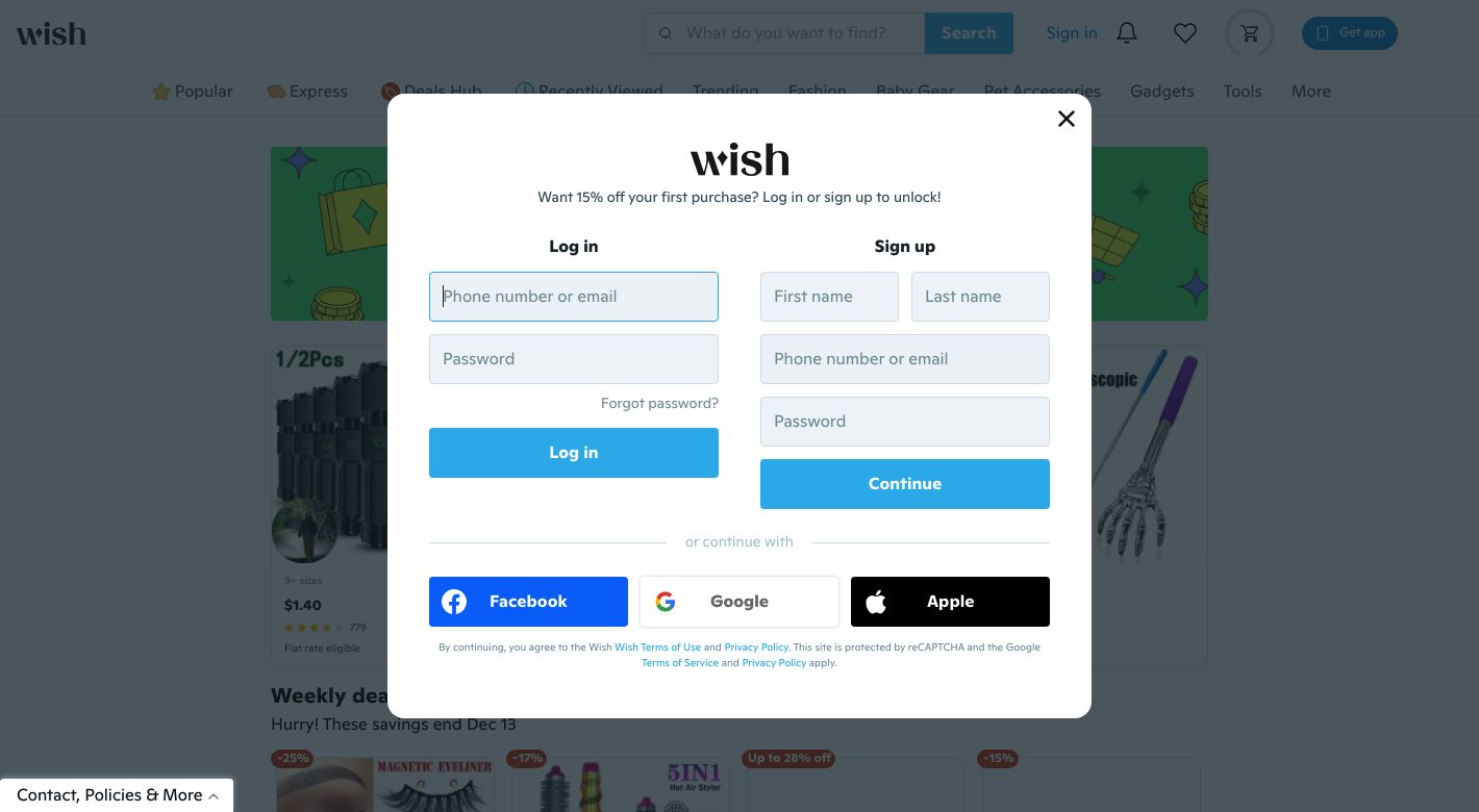 Wish Website