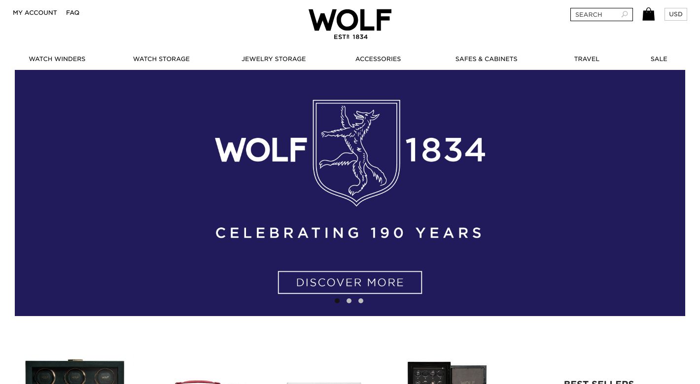 WOLF 1834 Website