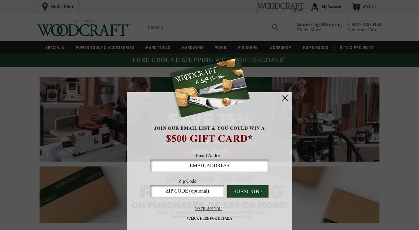 Woodcraft Website