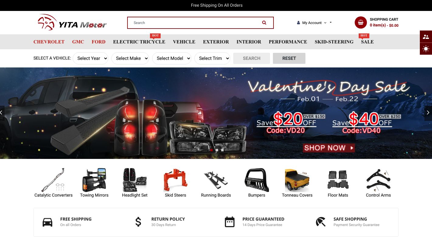 YITA Motor Website