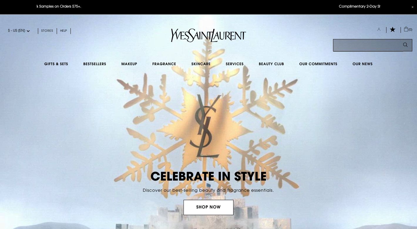 YSL Beauty Website