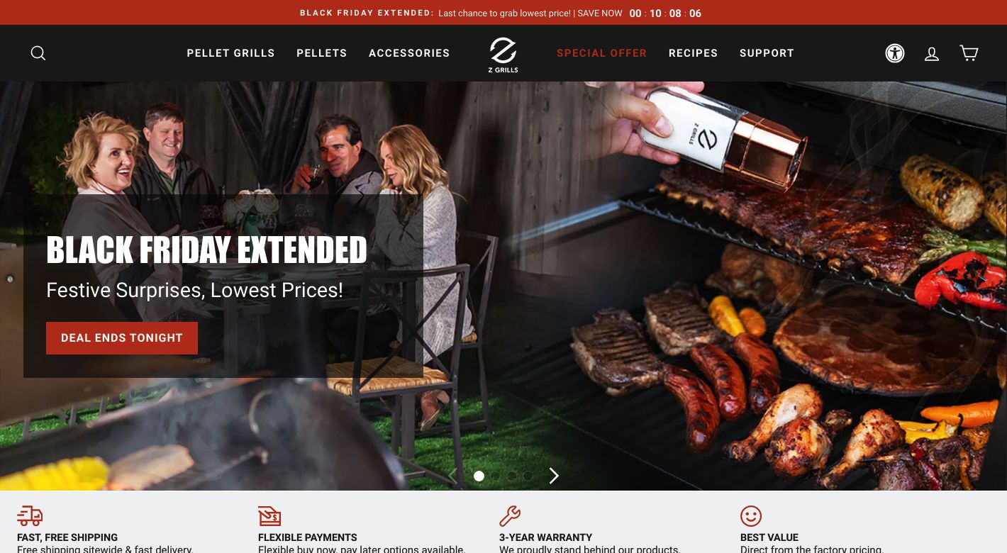 Z Grills Website