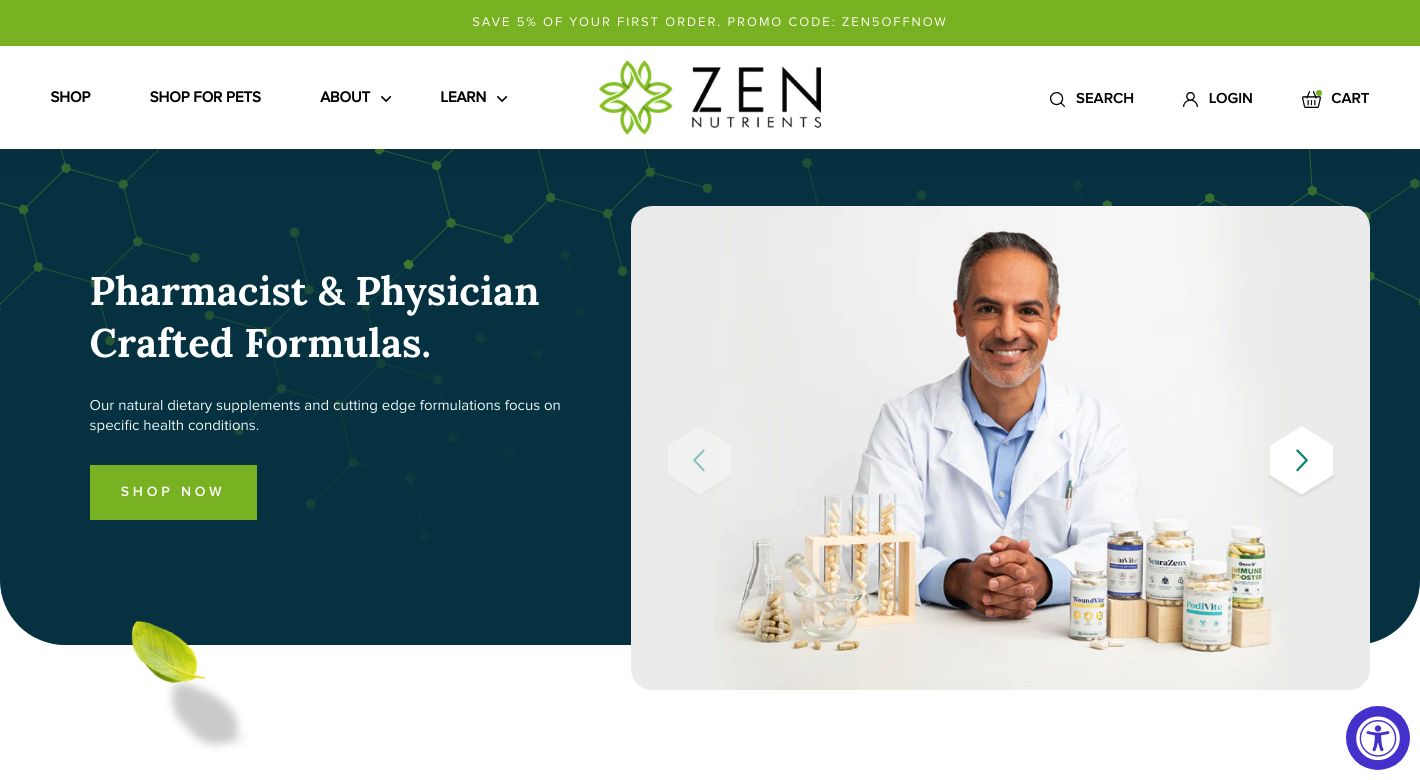 Zen Nutrients Website