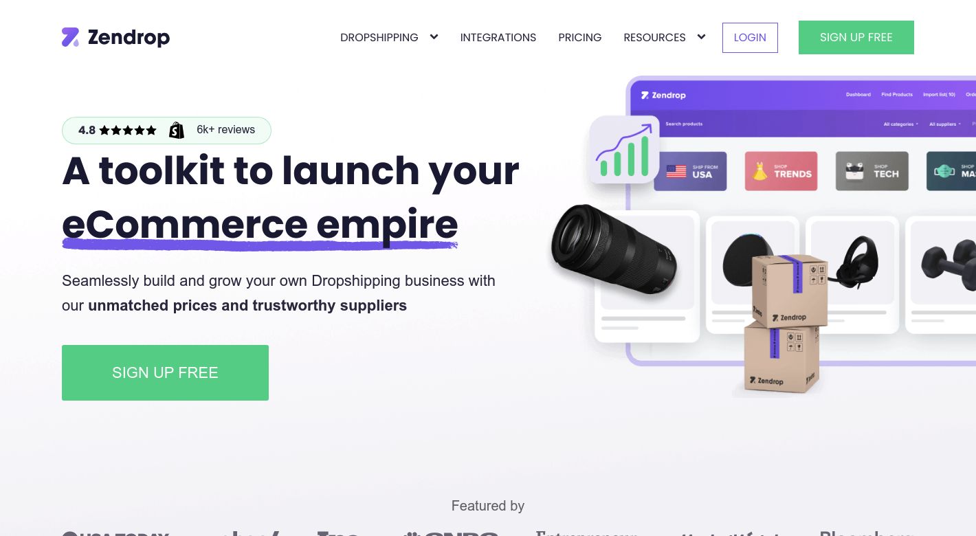 Zendrop Website