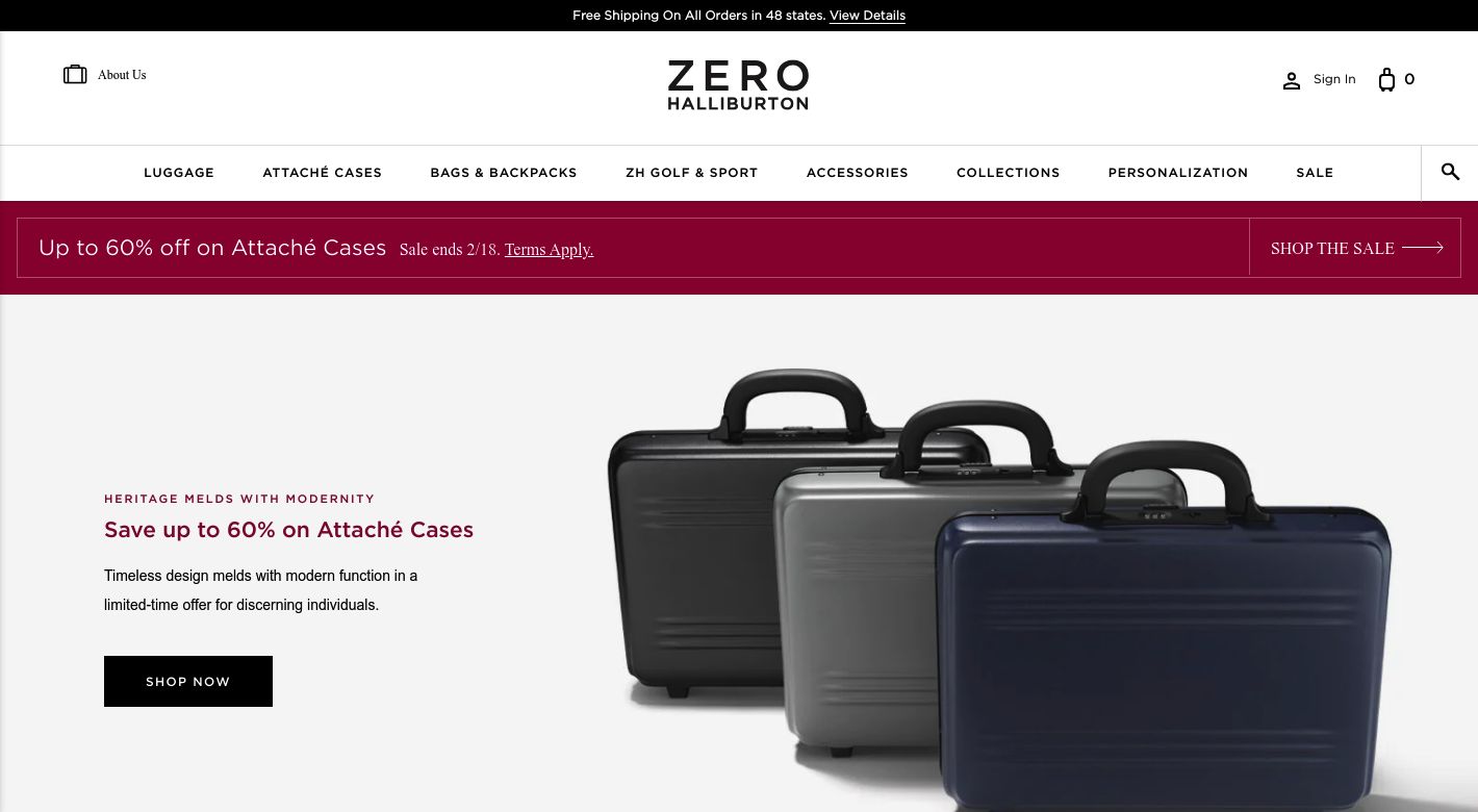 ZERO Halliburton Website