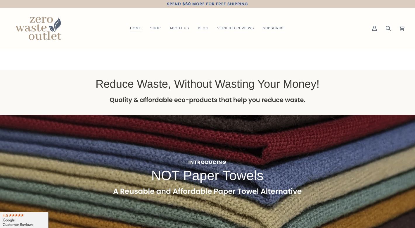 Zero Waste Outlet Website