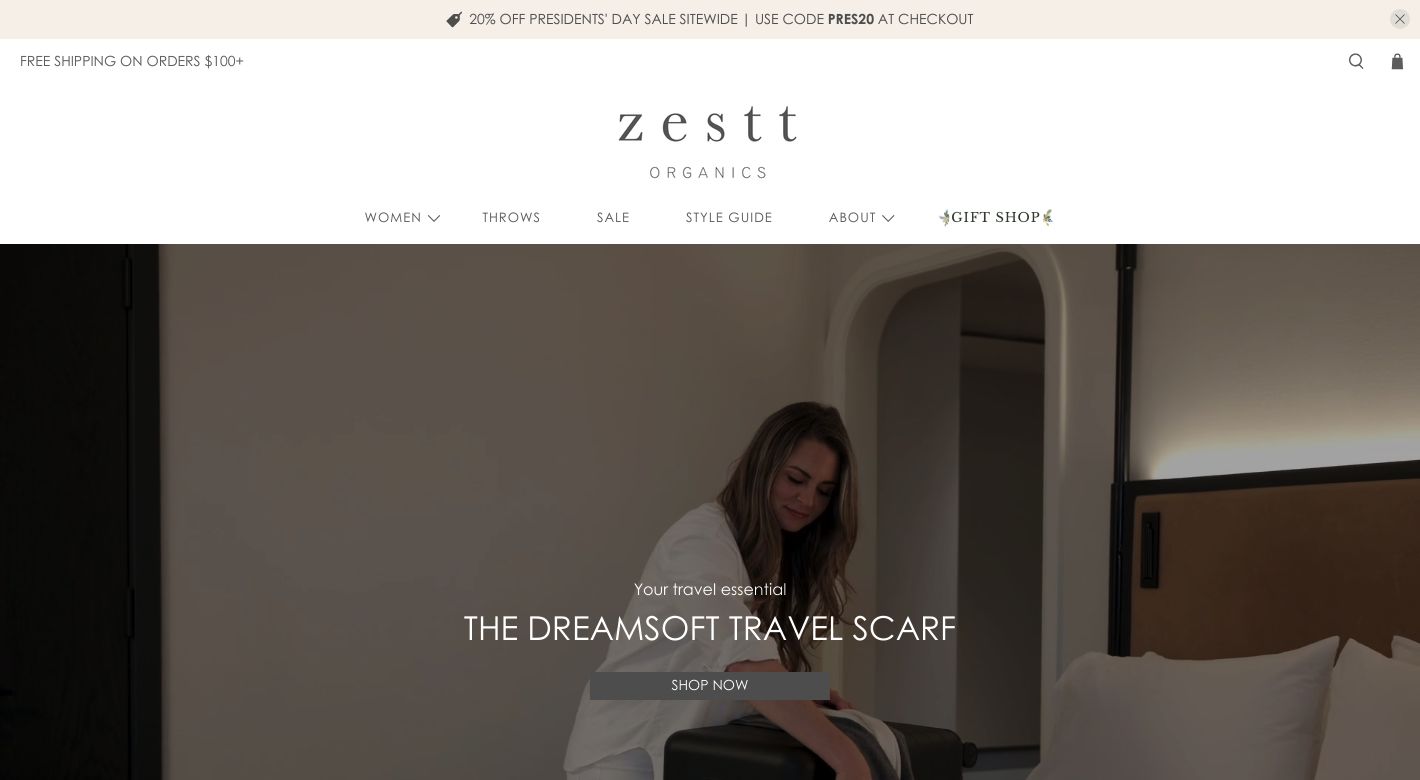 zestt organics Website